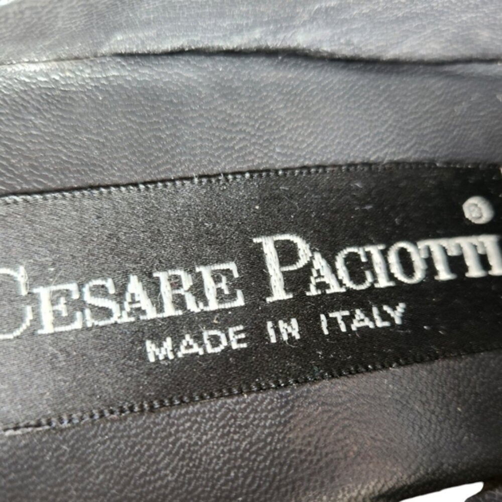 Cesare Paciotti leather slip-on shoes size 38.5 EU black - Picture 8 of 9